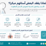 لماذا يفقد البعض أسنانهم مبكرًا؟ الأسباب والحلول الحديثة لتعويض الأسنان المفقودة