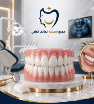 ابتسامة هوليود في الطائف لتحسين شكل وتناسق الأسنان في مجمع ابتسامة الطائف الطبي